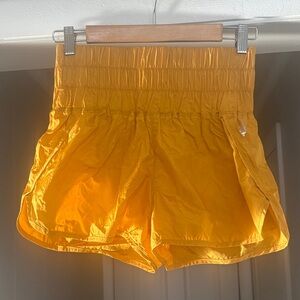 FP Movement by Free People High Waist Orange Shorts